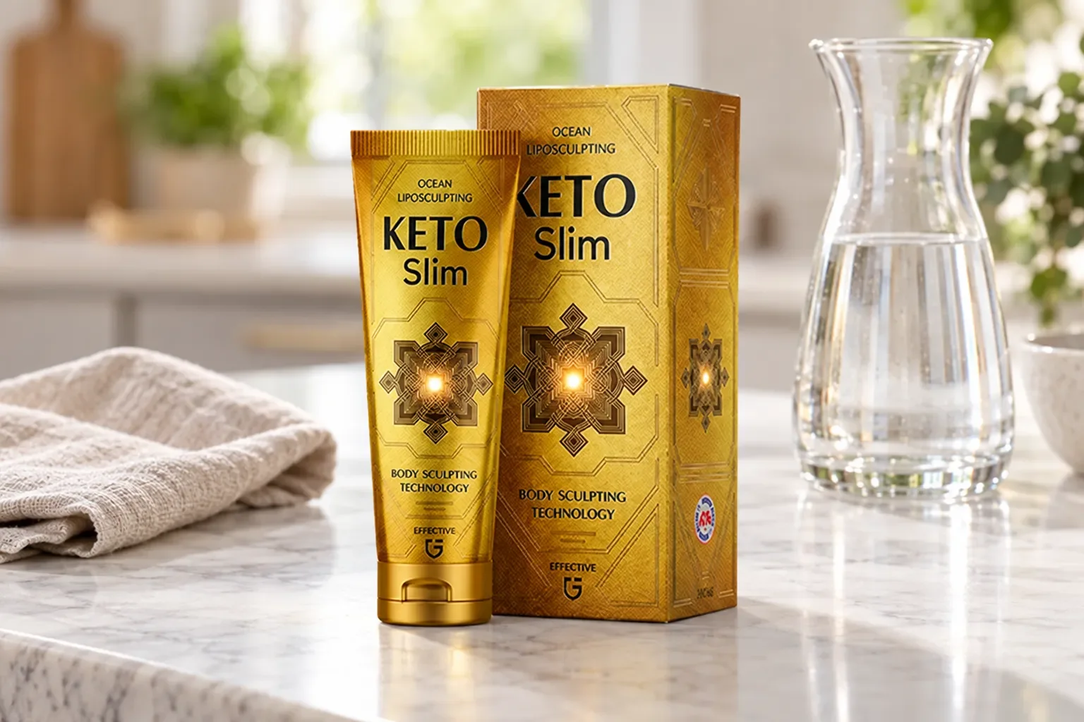KetoSlim cream — la confezione nella vita quotidiana