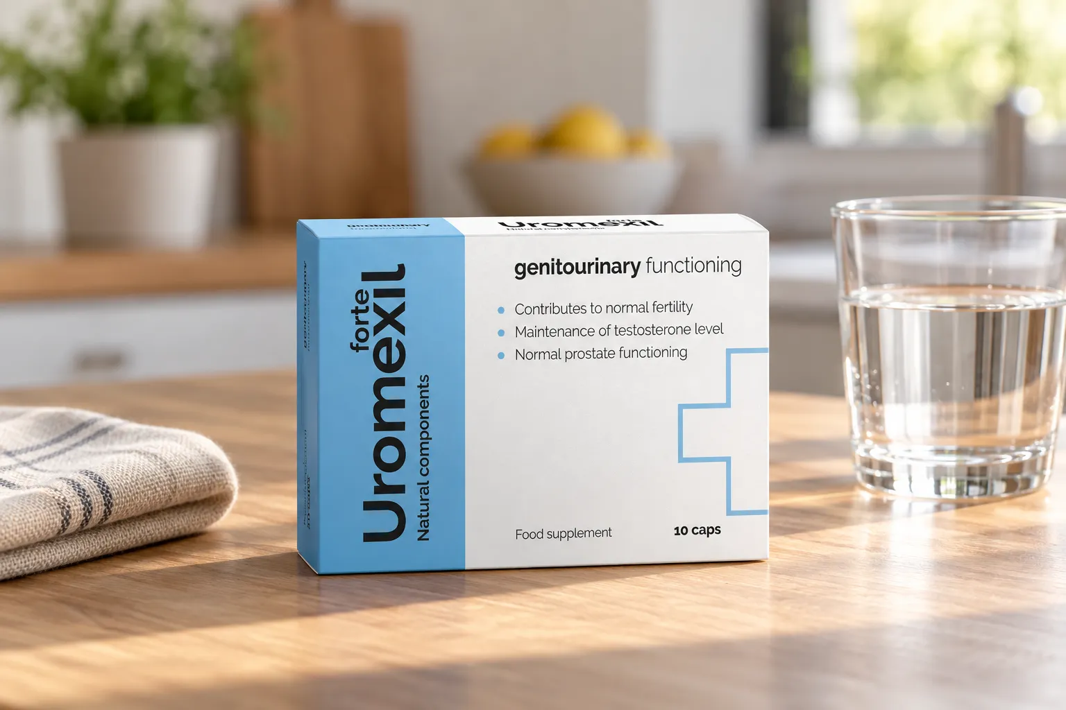 Uromexil Forte female urination — la confezione nella vita quotidiana