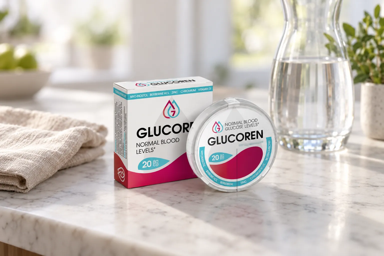 Glucoren — la confezione nella vita quotidiana